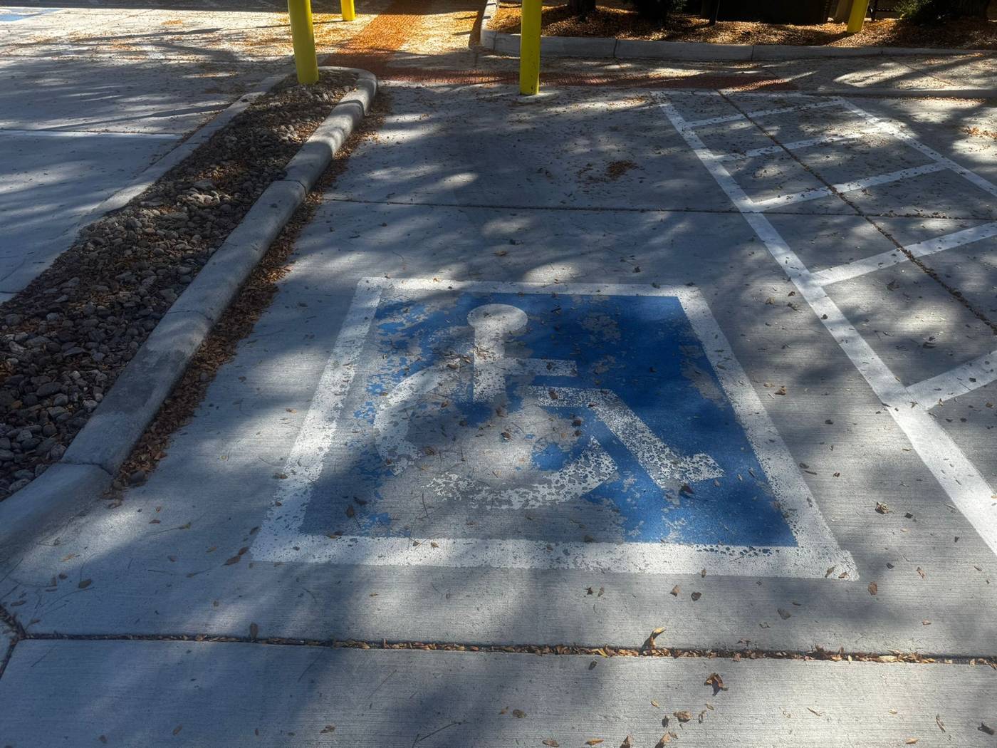 Accessible symbol prepared for renewal